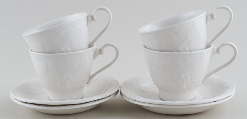 Teacups and Saucers Set of 4
